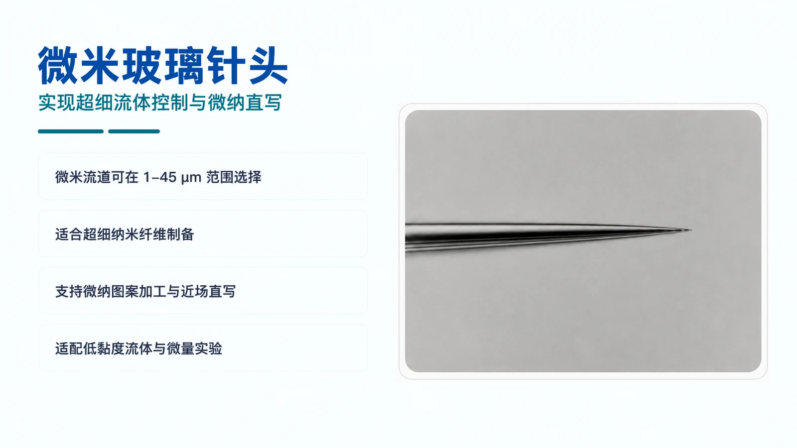 微米玻璃针头