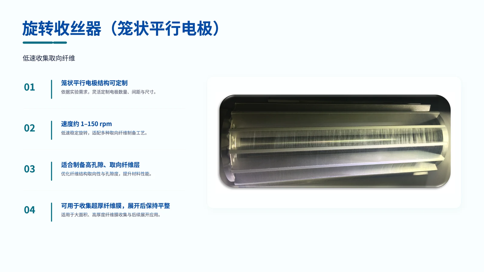 笼状平行电极收丝器